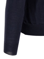 Barba Napoli Blue Wool Cardigan