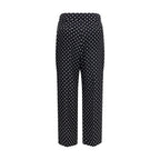 Valentino Garavani Black Silk Cropped Pants