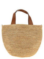 Beige Raffia Handbag