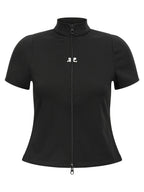 Courrèges Black Polyester Top