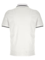Stone Island White Cotton Polo Shirt