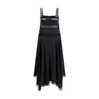 Ganni Black Silk Casual Dress