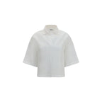 Brunello Cucinelli White Cotton Polo Shirt