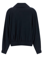 Brunello Cucinelli Blue Cotton Bomber
