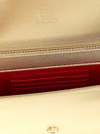 Christian Louboutin Gold Lambskin Clutch Bag