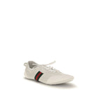White Calf Leather Bos Taurus Low Top Sneakers