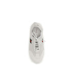 White Calf Leather Bos Taurus Low Top Sneakers
