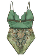 Zimmermann Bicolor Polyamide One-Piece Swimsuit