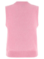 Ganni Multicolor Wool Sleeveles Sweater