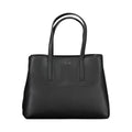 Black Polyester Women Handbag