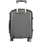 Black Polyurethane Women's Travel Bag