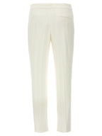 Alexander McQueen White Viscose Casual Pants