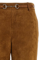 Gucci Brown Calfskin Pants