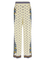Etro White Viscose Casual Pants