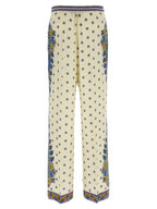 Etro White Viscose Casual Pants