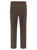 Brunello Cucinelli Brown Cotton Casual Pants