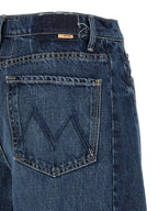 Mother Denim Blue Cotton Bermuda Shorts