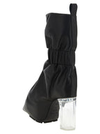 Rick Owens Black Calfskin Ankle Boots