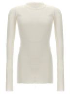 Rick Owens White Viscose T-Shirt