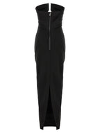 Rick Owens Black Wool Long Dress