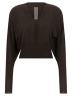 Rick Owens Brown Virgin Wool Shirt