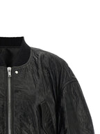 Rick Owens Black Lamb Leather Leather Jacket