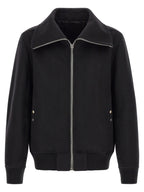 Rick Owens Black Virgin Wool Bomber