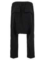 Rick Owens Black Cotton Casual Pants