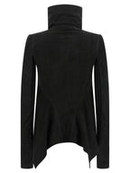 Rick Owens Black Lamb Leather Leather Jacket