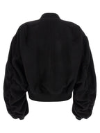 Rick Owens Black Virgin Wool Bomber