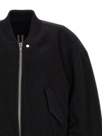 Rick Owens Black Virgin Wool Bomber
