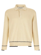 Golden Goose White Cotton Polo Shirt