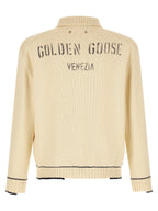 Golden Goose White Cotton Polo Shirt