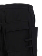 Rick Owens Black Wool Bermuda Shorts