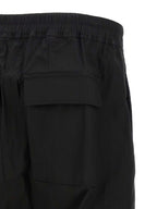 Rick Owens Black Cotton Bermuda Shorts