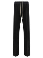 Rick Owens Black Cotton Casual Pants