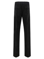 Rick Owens Black Cotton Casual Pants