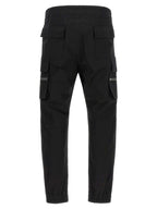 Rick Owens Black Cotton Cargo Pants