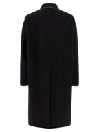 Rick Owens Black Virgin Wool Coat