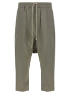 Rick Owens Gray Cotton Cropped Pants