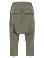 Rick Owens Gray Cotton Cropped Pants
