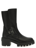 Stuart Weitzman Black Calfskin Ankle Boots