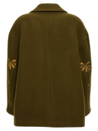 Palm Angels Bicolor Virgin Wool Coat