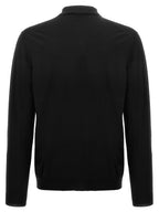 ZANONE Black Virgin Wool Polo Shirt