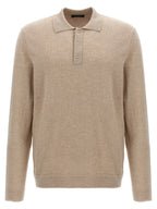 ZANONE Beige Virgin Wool Polo Shirt