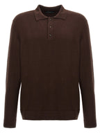 ZANONE Brown Virgin Wool Polo Shirt