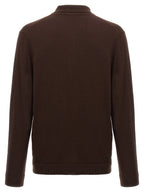 ZANONE Brown Virgin Wool Polo Shirt