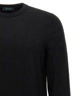 ZANONE Black Virgin Wool Cardigan