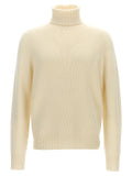 MA'RY'YA White Wool Cardigan