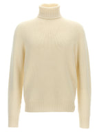 MA'RY'YA White Wool Cardigan